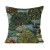 Poszewka dekoracyjna 50x50cm Zielona Niebieska Poduszka Gobelinowa Liście PolDesign