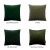 Poszewka aksamitna 50x50cm ZIELEŃ KHAKI  QUEEN_19