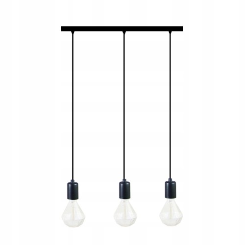 Przejdź do produktu Lampa wisząca sufitowa linea-ogm-3 czarna E27