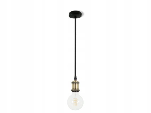 Przejdź do produktu Lampa pojedyncza z oprawką retro złota 1m
