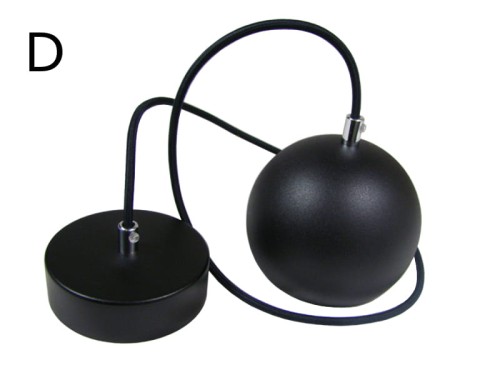 Przejdź do produktu Pendant Black Ball Lamp 120mm Metal