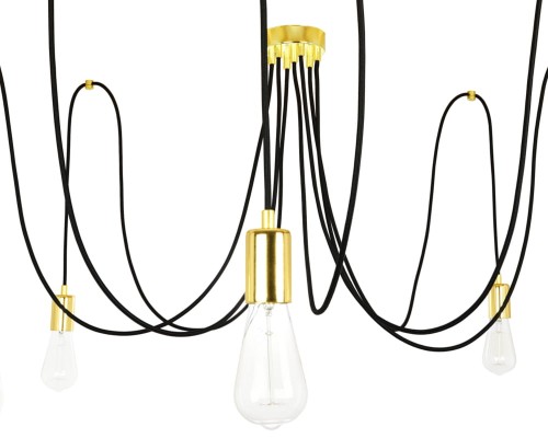 Przejdź do produktu Lampa wisząca pająk 5  złota  0808-23 US-08