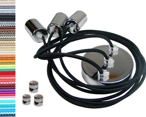 Przejdź do produktu Lampa pająk 3 chromowana 0700 US-07