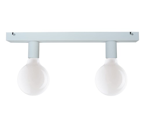 Przejdź do produktu Lampa sufitowa E27 metalowa biała Cleo 2-0202