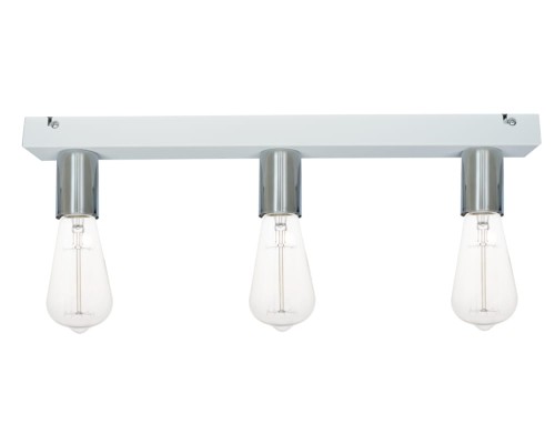 Przejdź do produktu Lampa 3xE27 Cleo 3-0207 biała chromowana srebrna Kinkiet