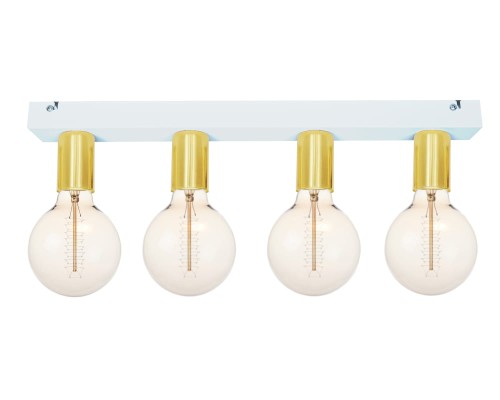 Przejdź do produktu Lampa sufitowa  Kinkiet biała złota 4xE27 Cleo 4-0208