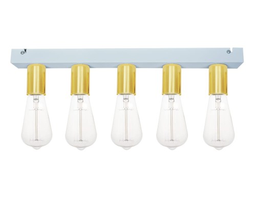 Przejdź do produktu Lampa sufitowa biała złota 5xE27 Cleo 5-0208  Kinkiet