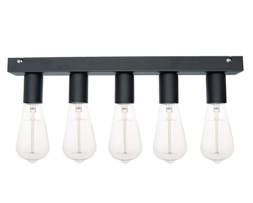 Przejdź do produktu Lampa sufitowa E27 metalowa czarna Cleo 5-0101 Kinkiet