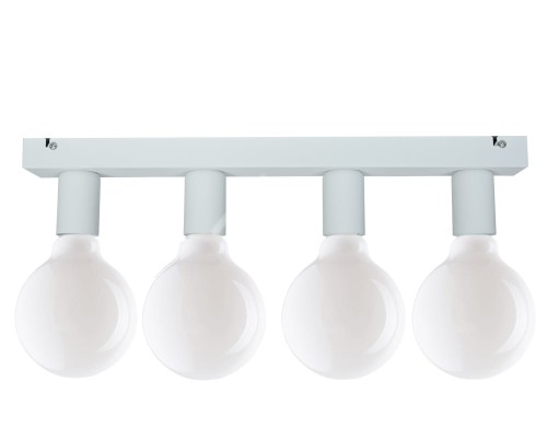 Przejdź do produktu Lampa sufitowa E27 metalowa biała E27 Kinkiet  Cleo 4-0202