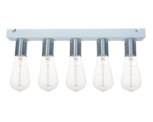 Przejdź do produktu Lampa 5xE27 Cleo 5-0207 biała chromowana srebrna