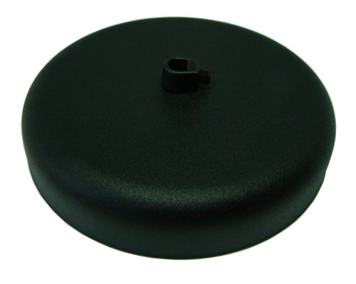 Przejdź do produktu Podsufitka metalowa  135mm 1 otwór czarna (1)