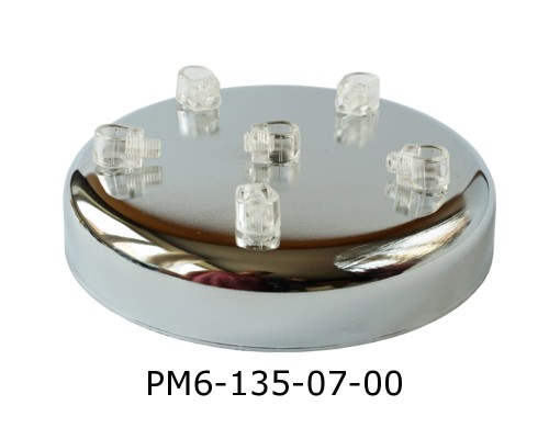 Przejdź do produktu Podsufitka maskownica sufitowa 6 otworów 135mm srebrna (1)