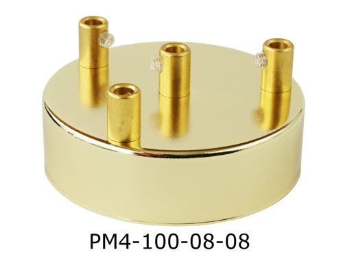 Przejdź do produktu Podsufitka metalowa 4 otwory  100mm złota HM (1)