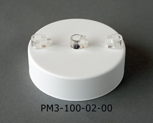 Przejdź do produktu Podsufitka metalowa 3 otwory 100mm kolor biały (1)
