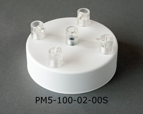 Przejdź do produktu Podsufitka metalowa 5 otworów 100mm kolor biały (1)