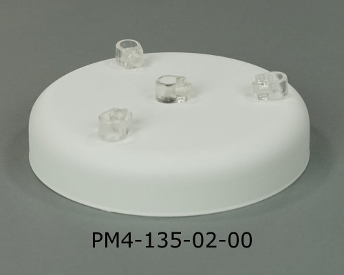 Przejdź do produktu Podsufitka metalowa 4 otwory 135mm kolor biały (1)