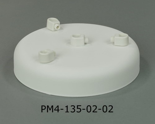 Przejdź do produktu Podsufitka metalowa 4 otwory 135mm kolor biały + biały (1)