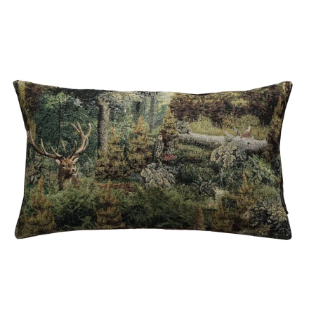 Poszewka Gobelinowa 30x50 myśliwska, jeleń w lesie PolDesign
