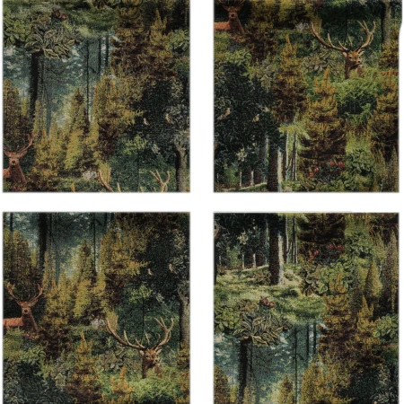 Poszewka Gobelinowa 40x40 cm myśliwska, jeleń w lesie PolDesign
