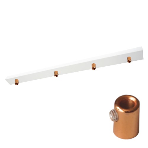 Przejdź do produktu Podsufitka do lampy 80cm 4 otwory biała + 09