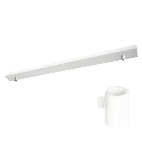 Przejdź do produktu Podsufitka do lampy 115cm 2 otwory biała + 02A