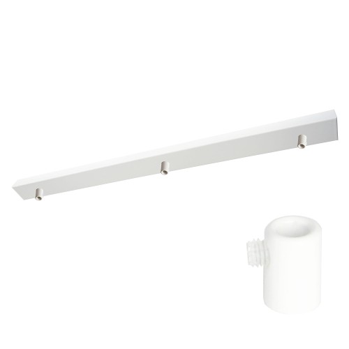 Przejdź do produktu Podsufitka do lampy 115cm 3 otwory biała + 02 A