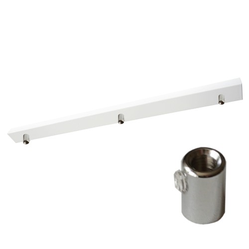 Przejdź do produktu Podsufitka do lampy 115cm 3 otwory biała + 07