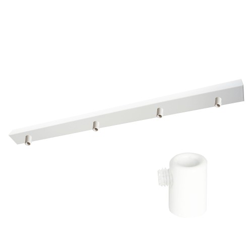 Przejdź do produktu Podsufitka do lampy 115cm 4 otwory biała + 02A