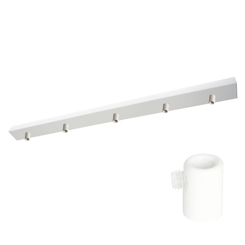 Przejdź do produktu Podsufitka do lampy 115cm 5 otworów biała + 02A