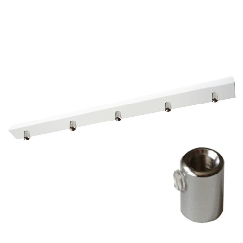 Przejdź do produktu Podsufitka do lampy 115cm 5 otworów biała + 07