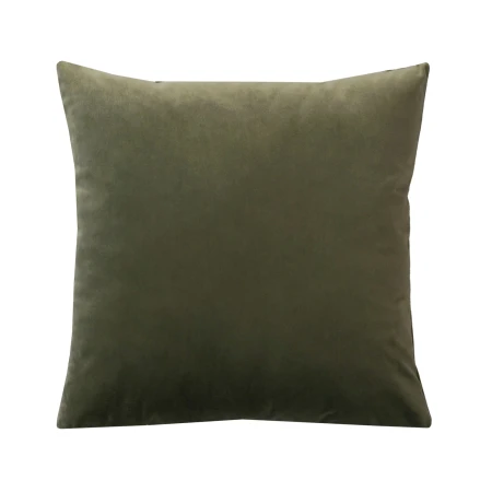 Poszewka aksamitna 40x40cm ZIELEŃ KHAKI  QUEEN_19