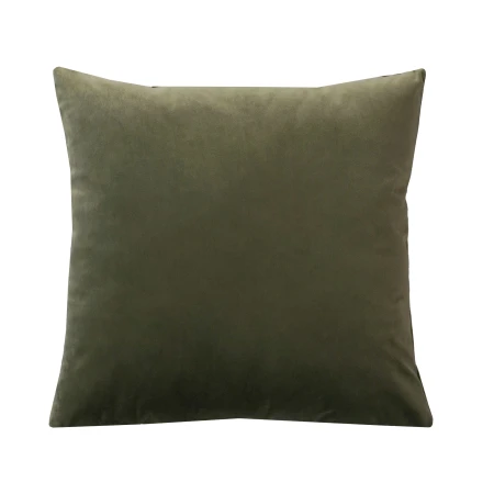Poszewka aksamitna 40x40cm ZIELEŃ KHAKI  QUEEN_19