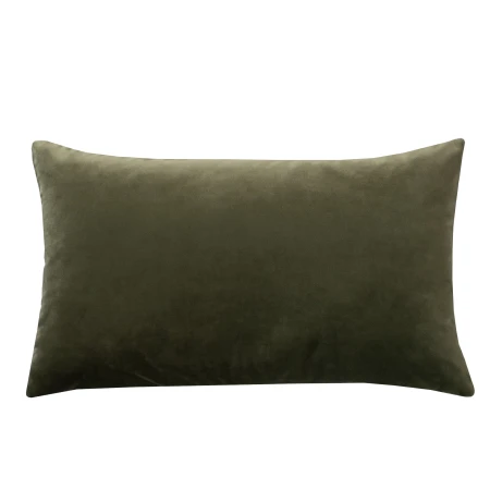Poszewka aksamitna 30x50cm ZIELEŃ KHAKI  QUEEN_19