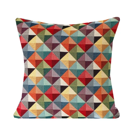 Poszewka Gobelinowa 60x60 cm TAPESTRY kolorowa geometryczna