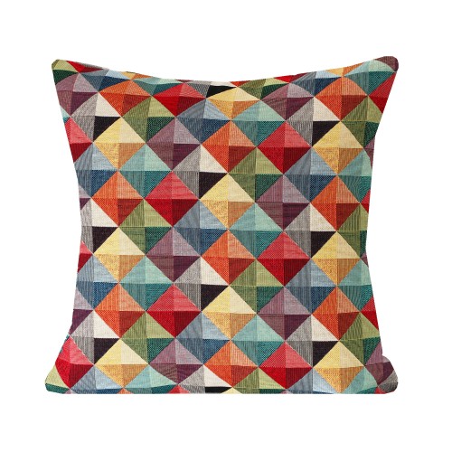 Przejdź do produktu Poszewka Gobelinowa 60x60 cm TAPESTRY kolorowa geometryczna