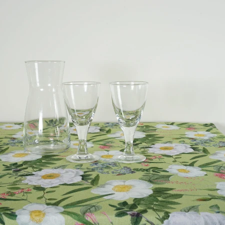 Obrus ANEMON 120 Wielkanocny Ozdobny Świąteczny Bawelniany w kwiaty