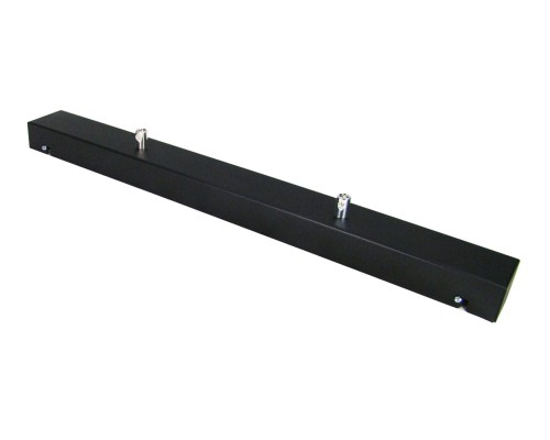 Przejdź do produktu Podsufitka czarna prostokątna maskownica sufitowa 50cm 2 otwory +07