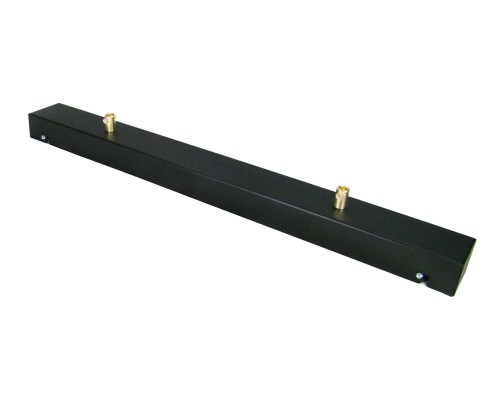 Przejdź do produktu Podsufitka czarna prostokątna maskownica sufitowa 50cm 2 otwory +08