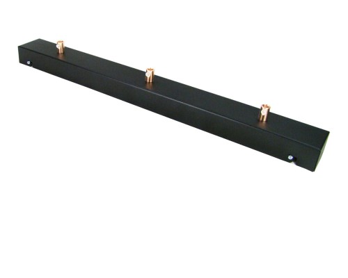 Przejdź do produktu Podsufitka czarna prostokątna maskownica sufitowa 50cm 3 otwory +09