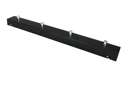 Przejdź do produktu Podsufitka czarna prostokątna maskownica sufitowa 50cm 4 otwory +07