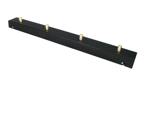 Przejdź do produktu Podsufitka czarna prostokątna maskownica sufitowa 50cm 4 otwory +08