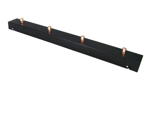 Przejdź do produktu Podsufitka czarna prostokątna maskownica sufitowa 50cm 4 otwory +09