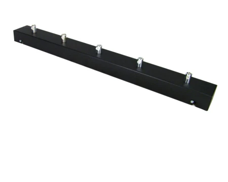 Podsufitka czarna prostokątna maskownica sufitowa 50cm 5 otworów +07