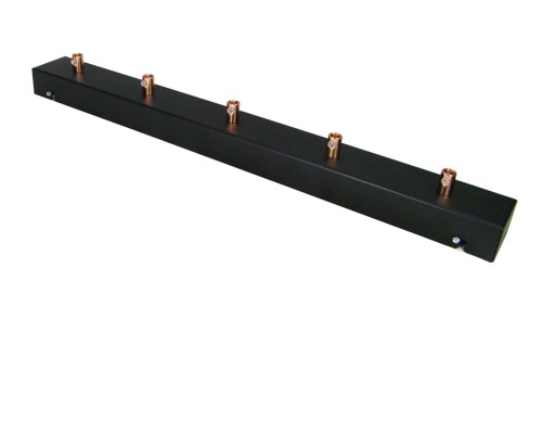 Przejdź do produktu Podsufitka czarna prostokątna maskownica sufitowa 50cm 5 otworów +09