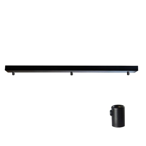 Przejdź do produktu Podsufitka do lampy 115cm 3 otwory czarna + 01A