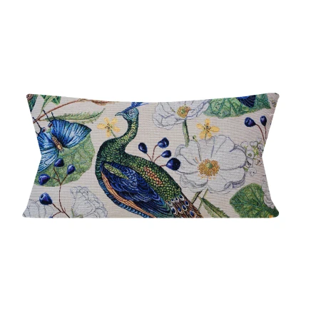 Poduszka gobelinowa 40X60cm Pawie i Kwiaty Jasna PolDesign
