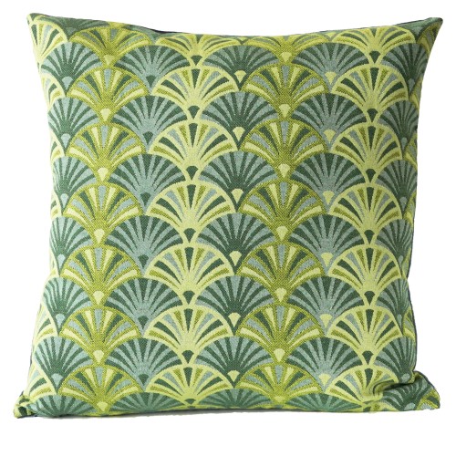 Przejdź do produktu Poszewka ART DECO 45x45 zielona niebieska szara