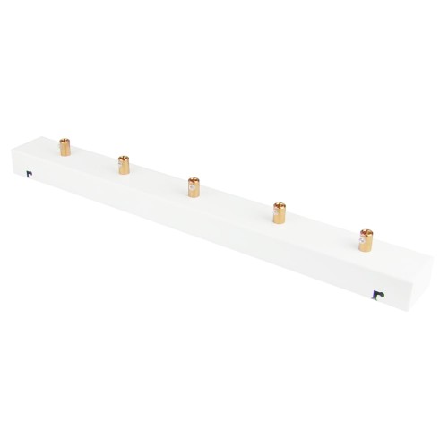 Przejdź do produktu Podsufitka biała prostokątna maskownica sufitowa 50cm 5 otworów +09