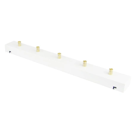Podsufitka biała prostokątna maskownica sufitowa 50cm 5 otworów +08