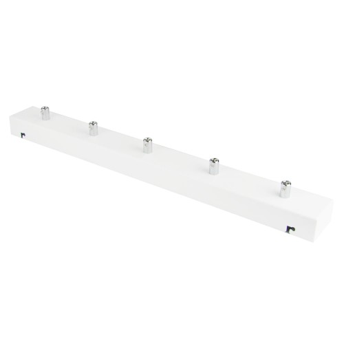 Przejdź do produktu Podsufitka biała prostokątna maskownica sufitowa 50cm 5 otworów +07